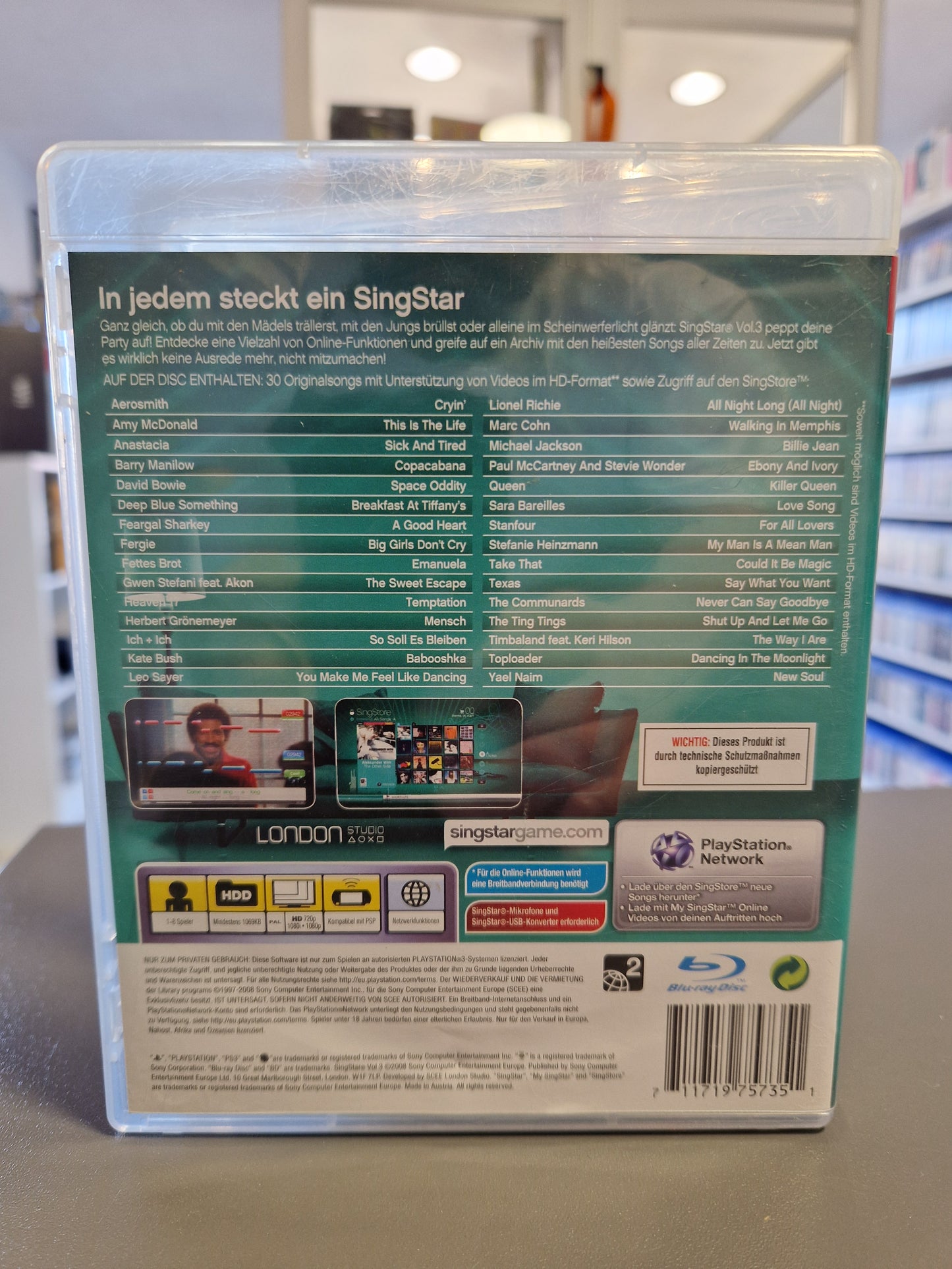 Singstar Vol. 3 PlayStation 3