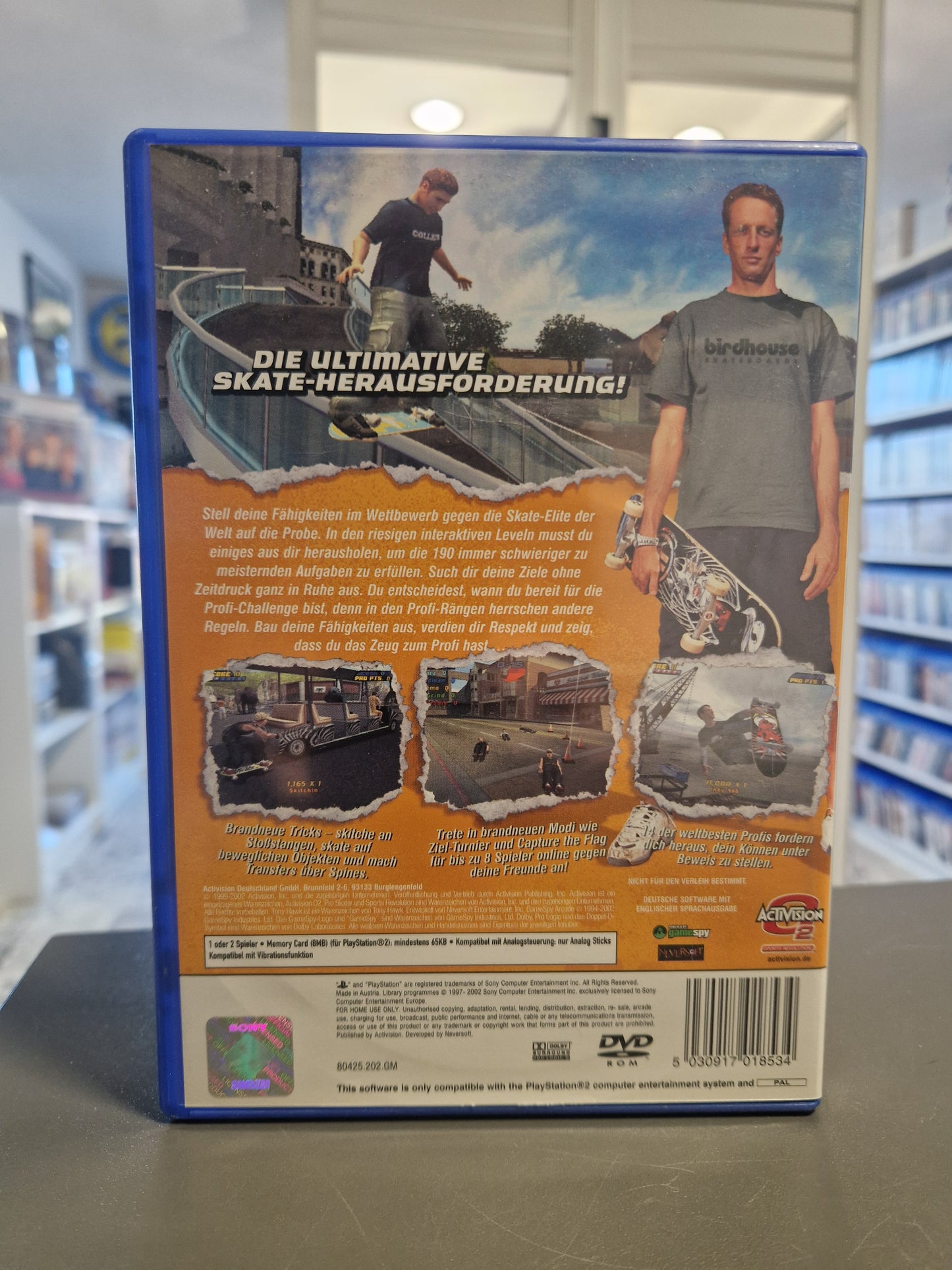 Tony Hawk's Pro Skater 4 (PS2) Playstation 2 – KOMPLETT mit Anleitung & Registrierkarte