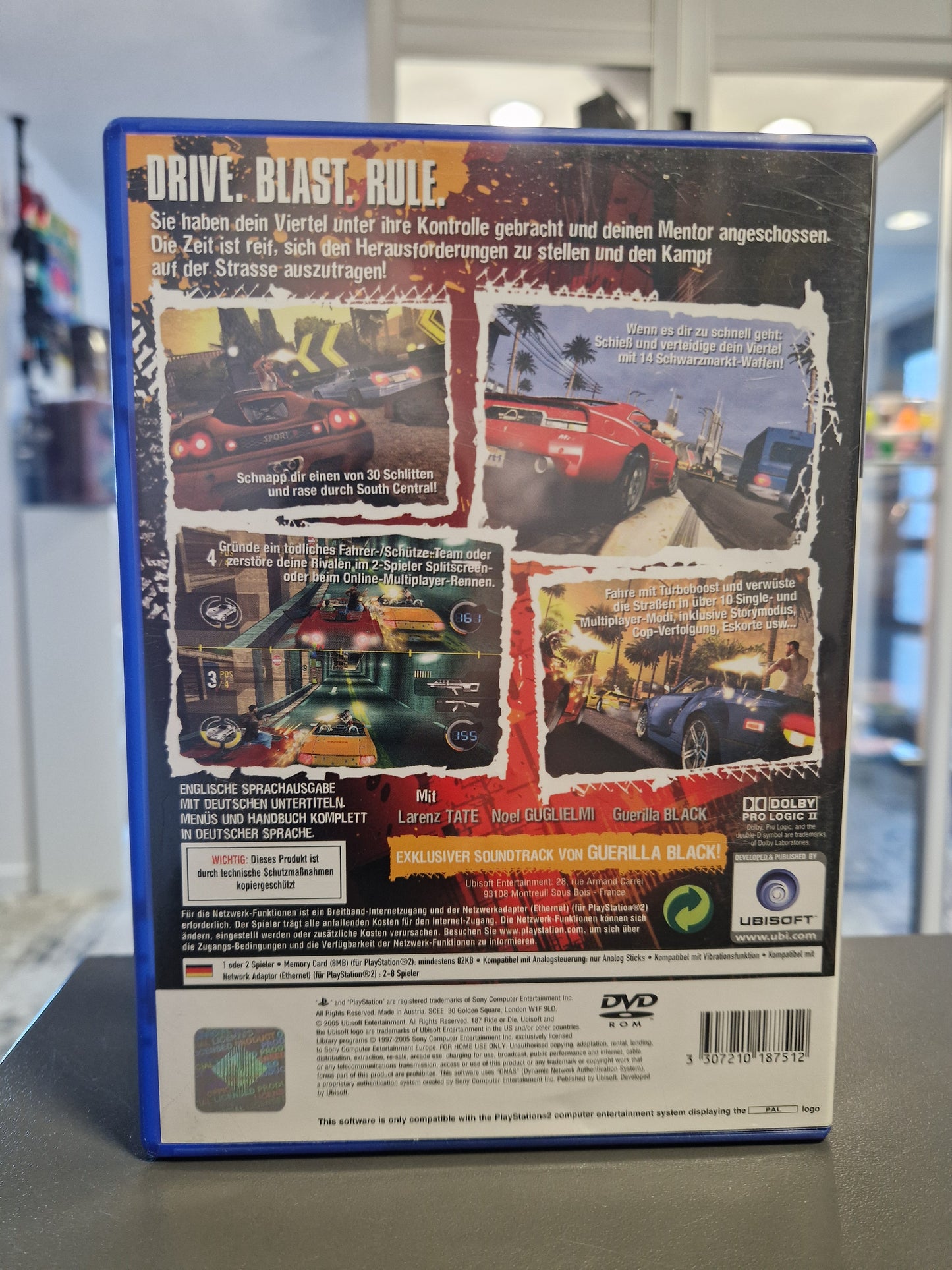 187 Ride or Die (PS2) | CIB | Action-Racer | Sony PlayStation 2