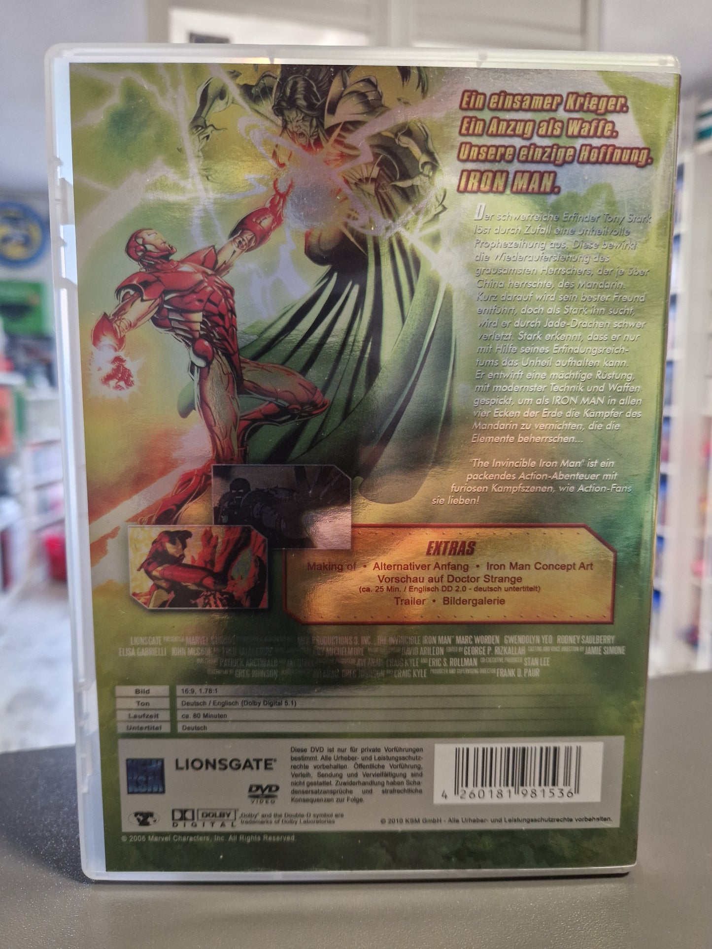 The Invincible Iron Man Patrick Archibald DVD Film