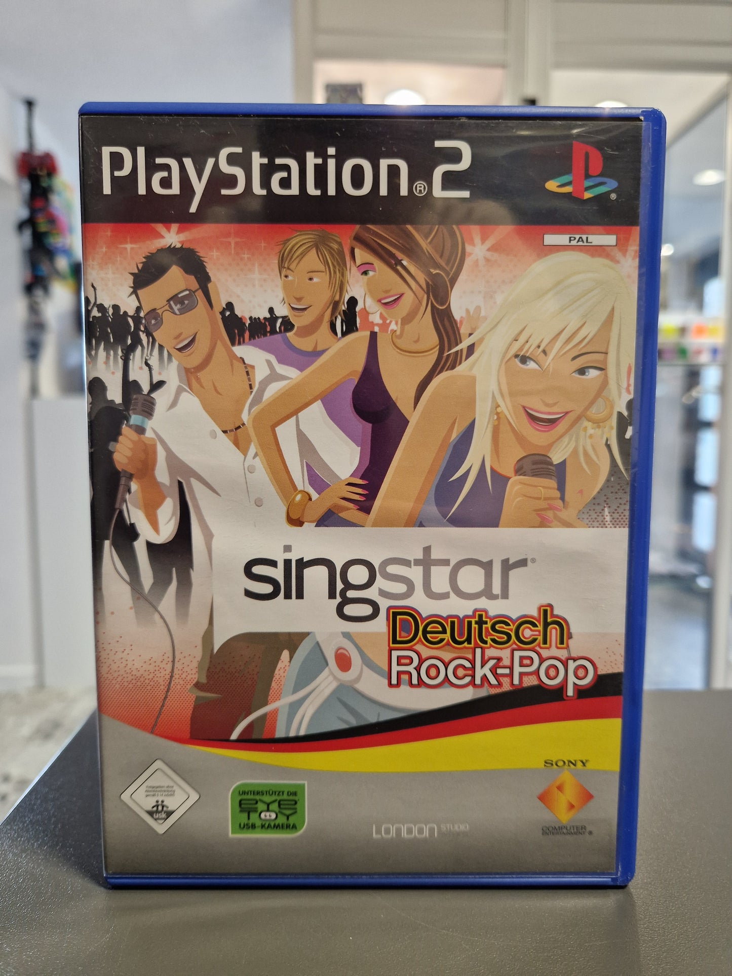 SingStar Deutsch Rock-Pop PS2 Spielehülle – Karaoke mit deutschen Hits