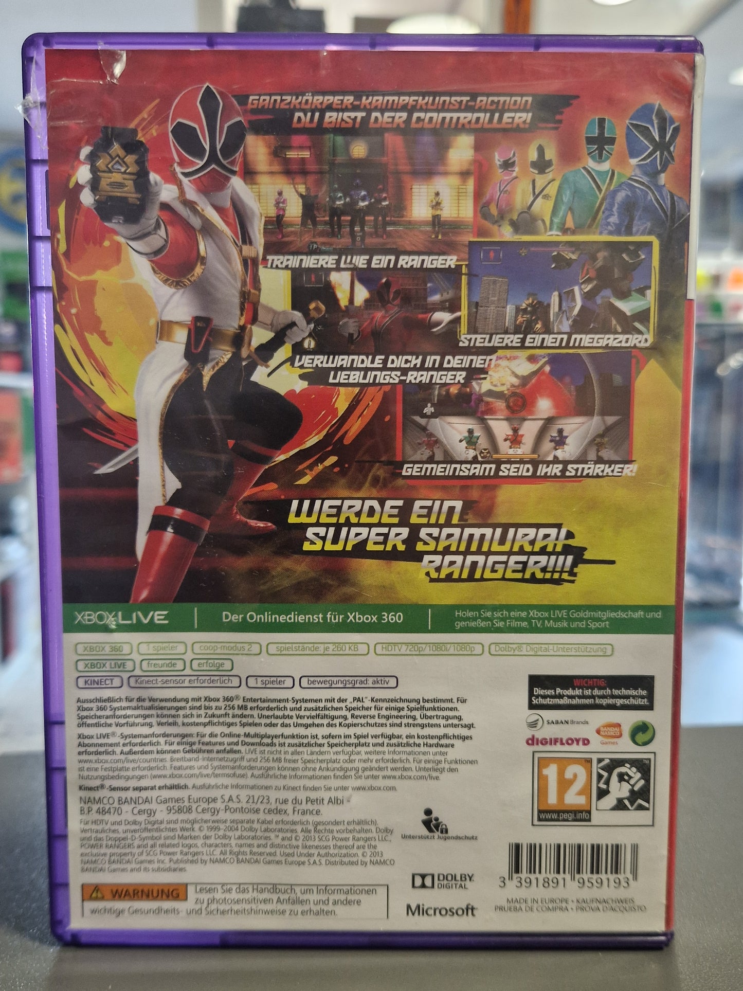 Power Rangers Super Samurai Microsoft Xbox 360