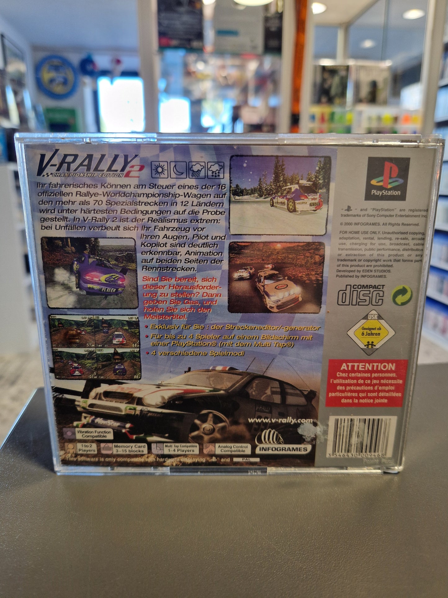V-Rally 2 Championship Edition (PS1) Playstation 1 – Platinum – Disc geprüft & spielbereit