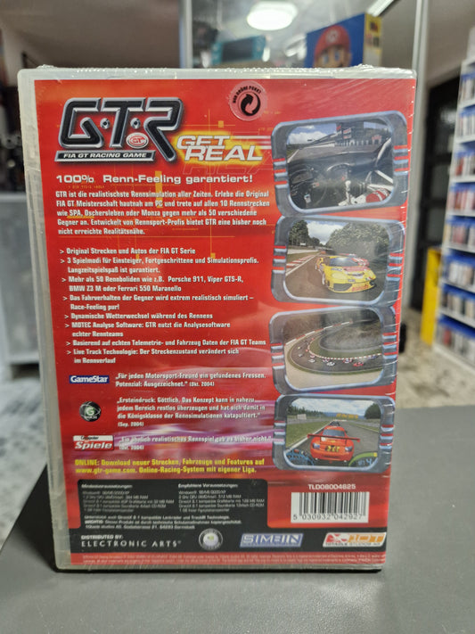 Rückseite der versiegelten PC Hülle von GTR FIA GT Racing Game mit Barcode 5030932042927