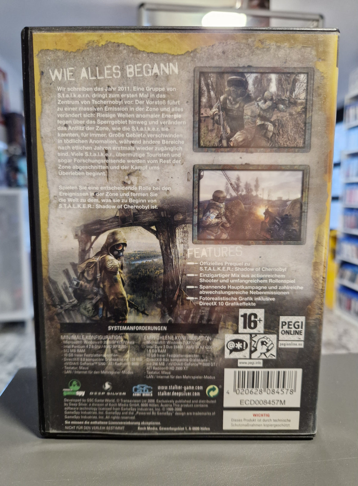 STALKER Clear Sky PC DVD | Ungekürzte Deutsche Version