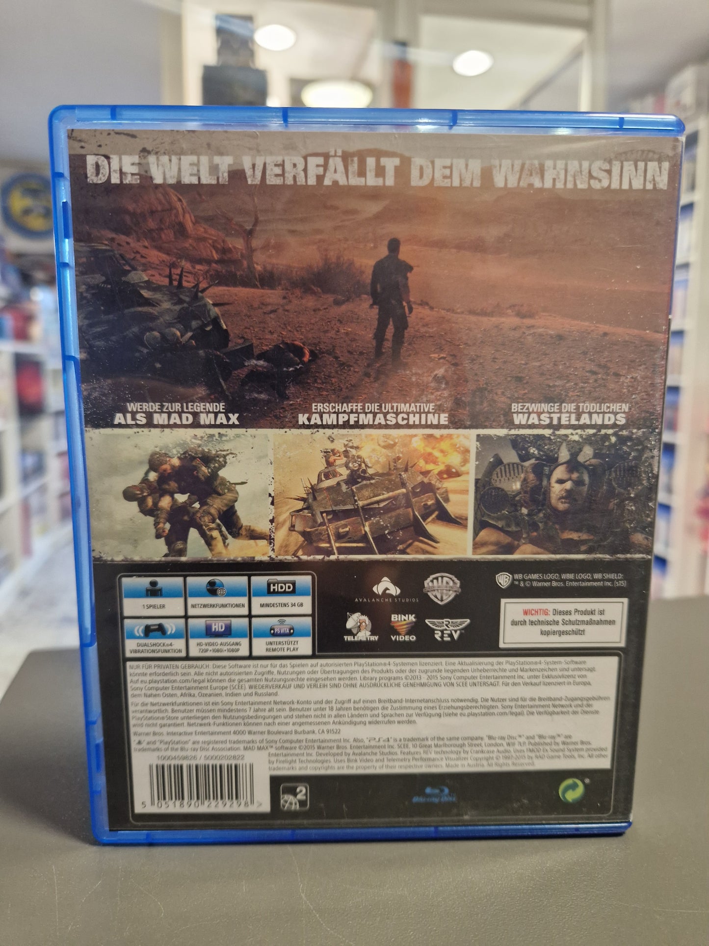 Mad Max - Sony PlayStation 4 (PS4) | Action-Open-World | Top Zustand