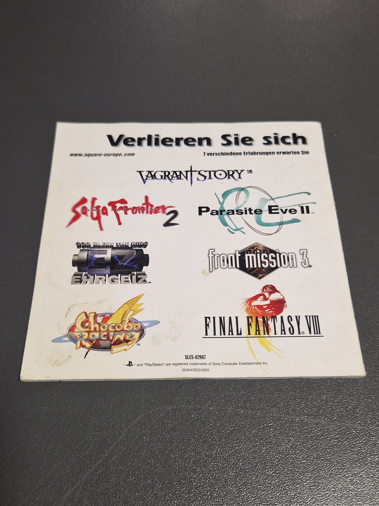 Final Fantasy IX Sony Playstation 1 PS1 Anleitung