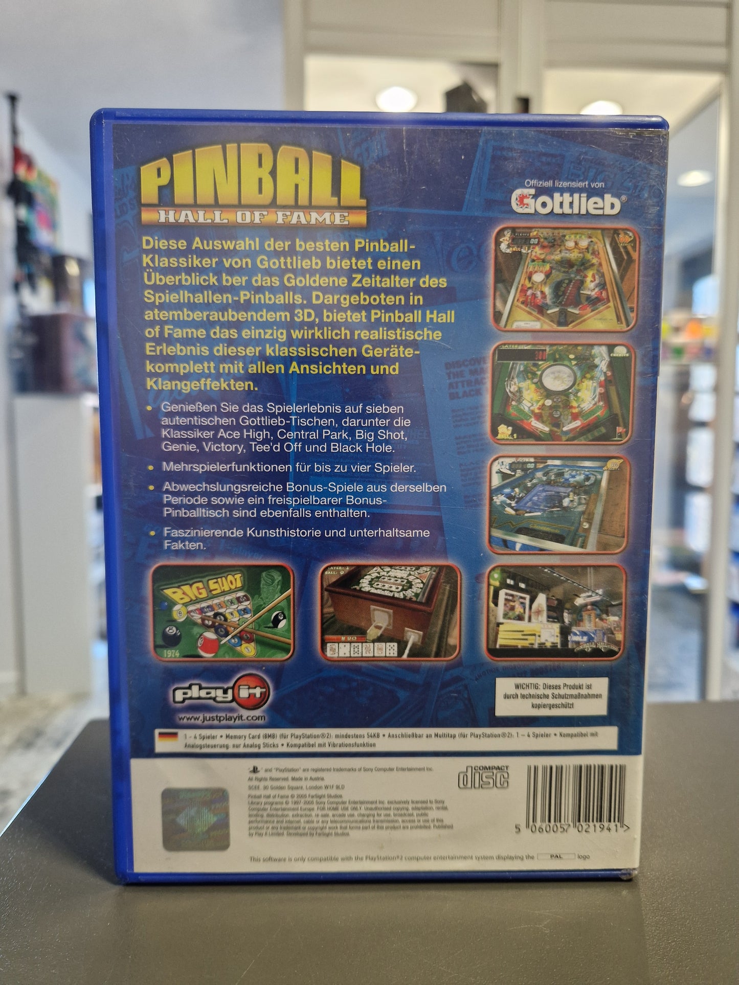 Pinball: Hall of Fame - Die Gottlieb Sammlung (PS2) | CIB | Sony PlayStation 2