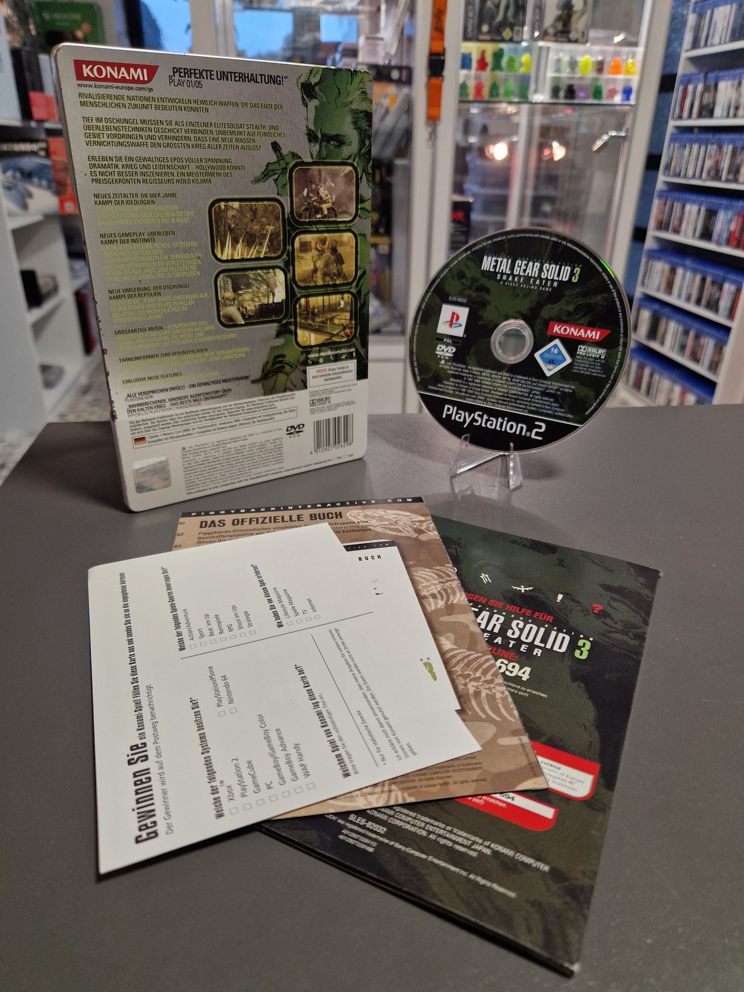 Metal Gear Solid 3: Snake Eater - Steelbook PS2 - Sony Playstation 2