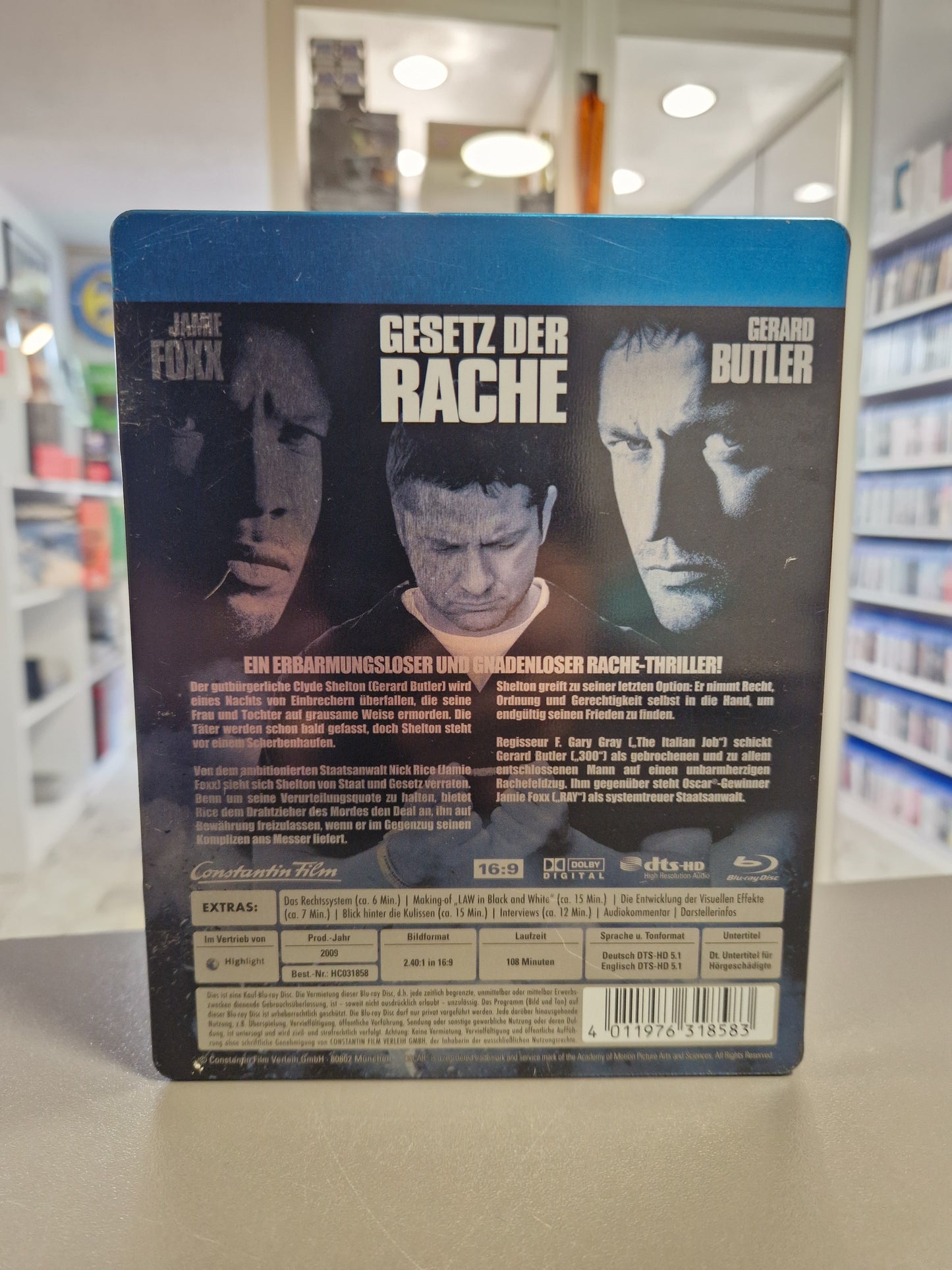 Gesetz der Rache Steelbook | Blu-ray | Limited Edition | Inkl. Beizettel | Kratzerfrei | Memory Lane