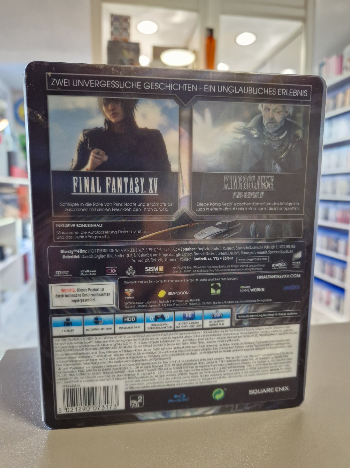 Final Fantasy XV Deluxe Edition inkl. Steelbook Kingsglaive PS4 Playstation 4