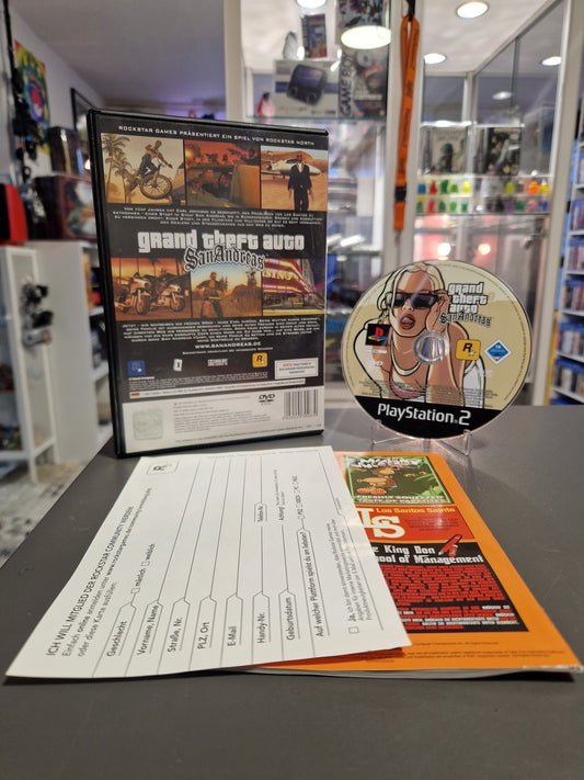 GTA San Andreas Playstation 2 PS2 - CIB - Top Zustand mit Anleitung & Karte | Memory Lane