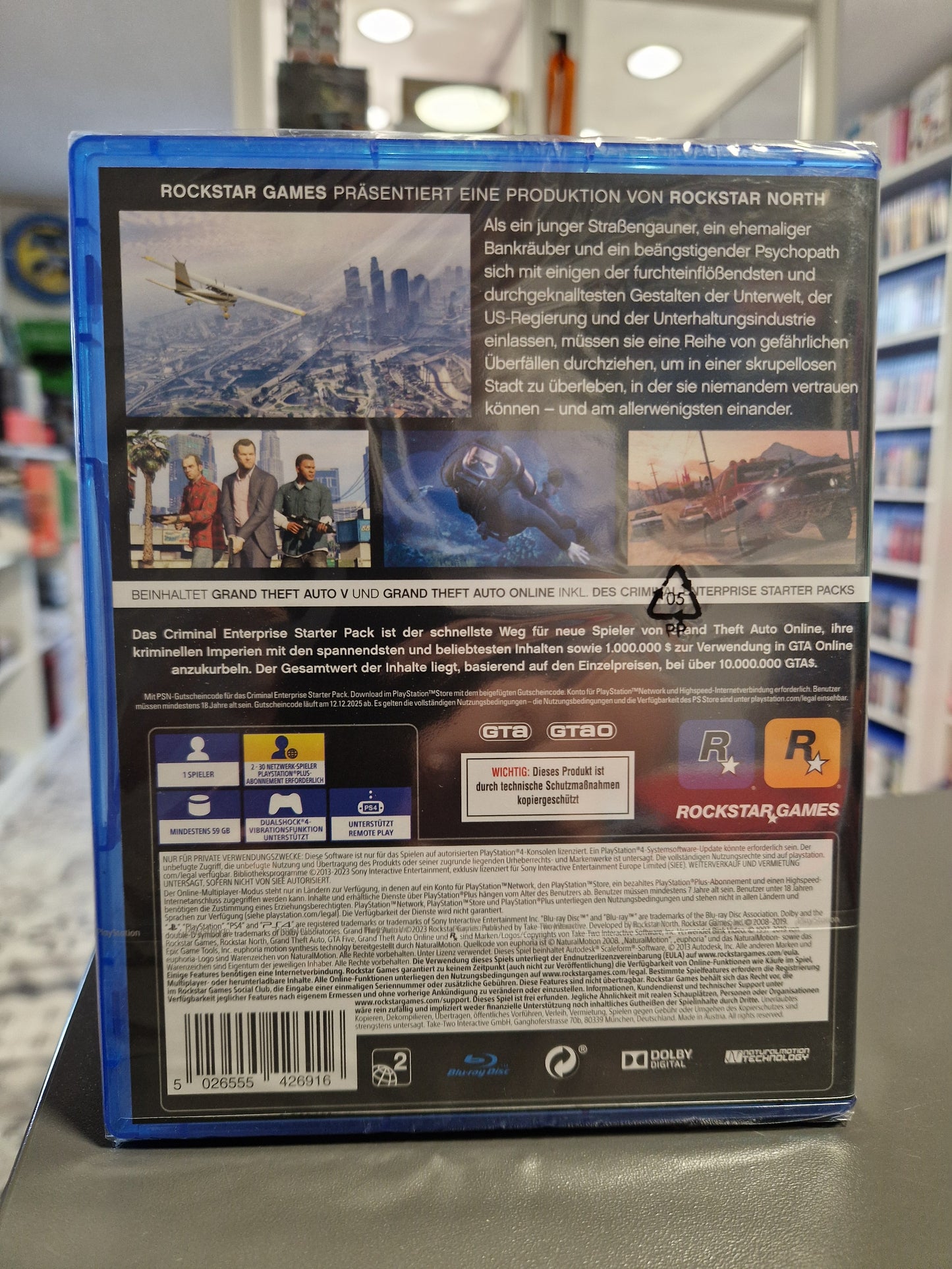 GTA 5 Grand Theft Auto V Premium Edition PS4 NEU OVP UNCUT Playstation 4