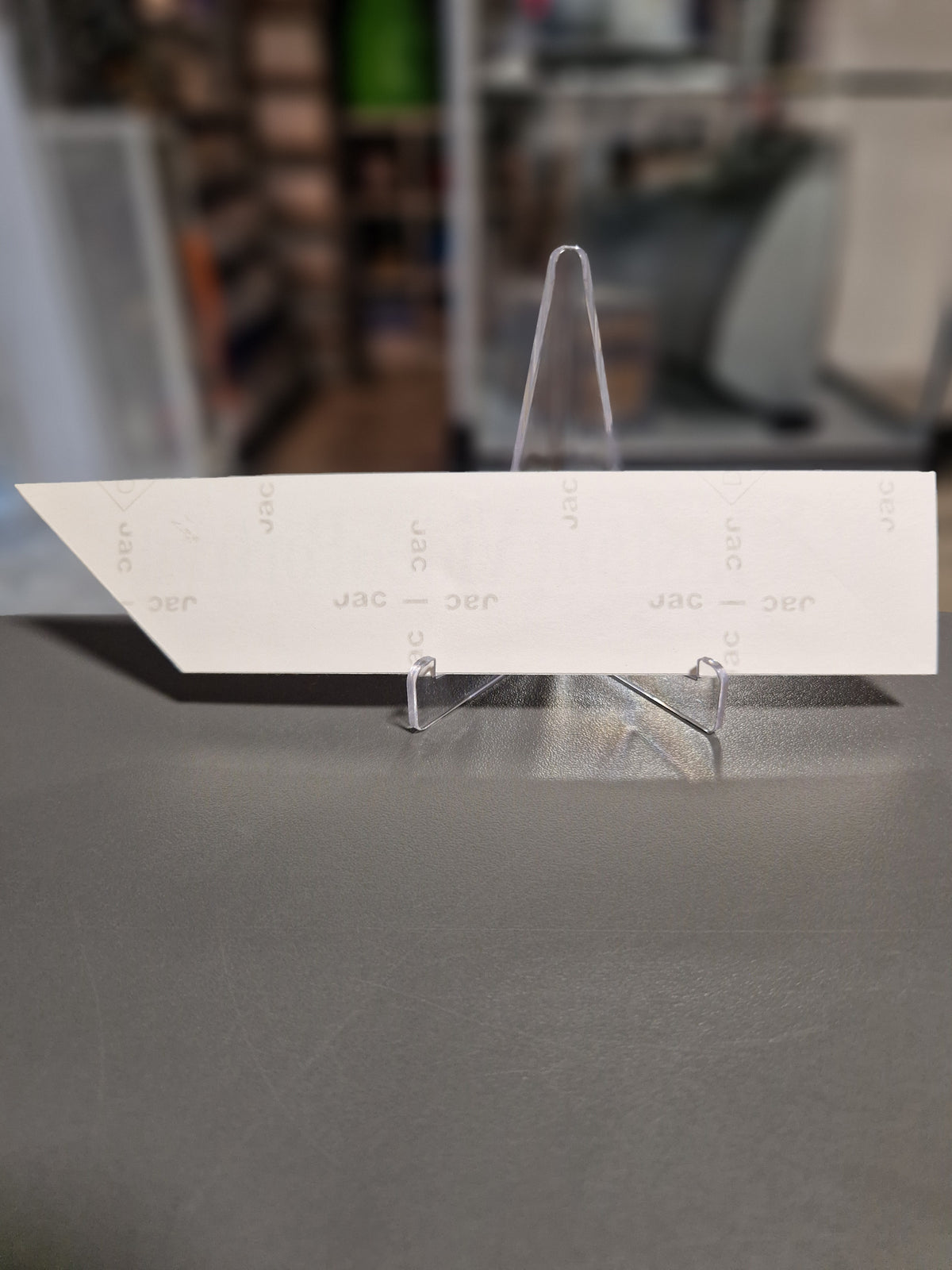 Rückseite des Sony Instant VideoPortrait Aufklebers mit jac Trägerpapier