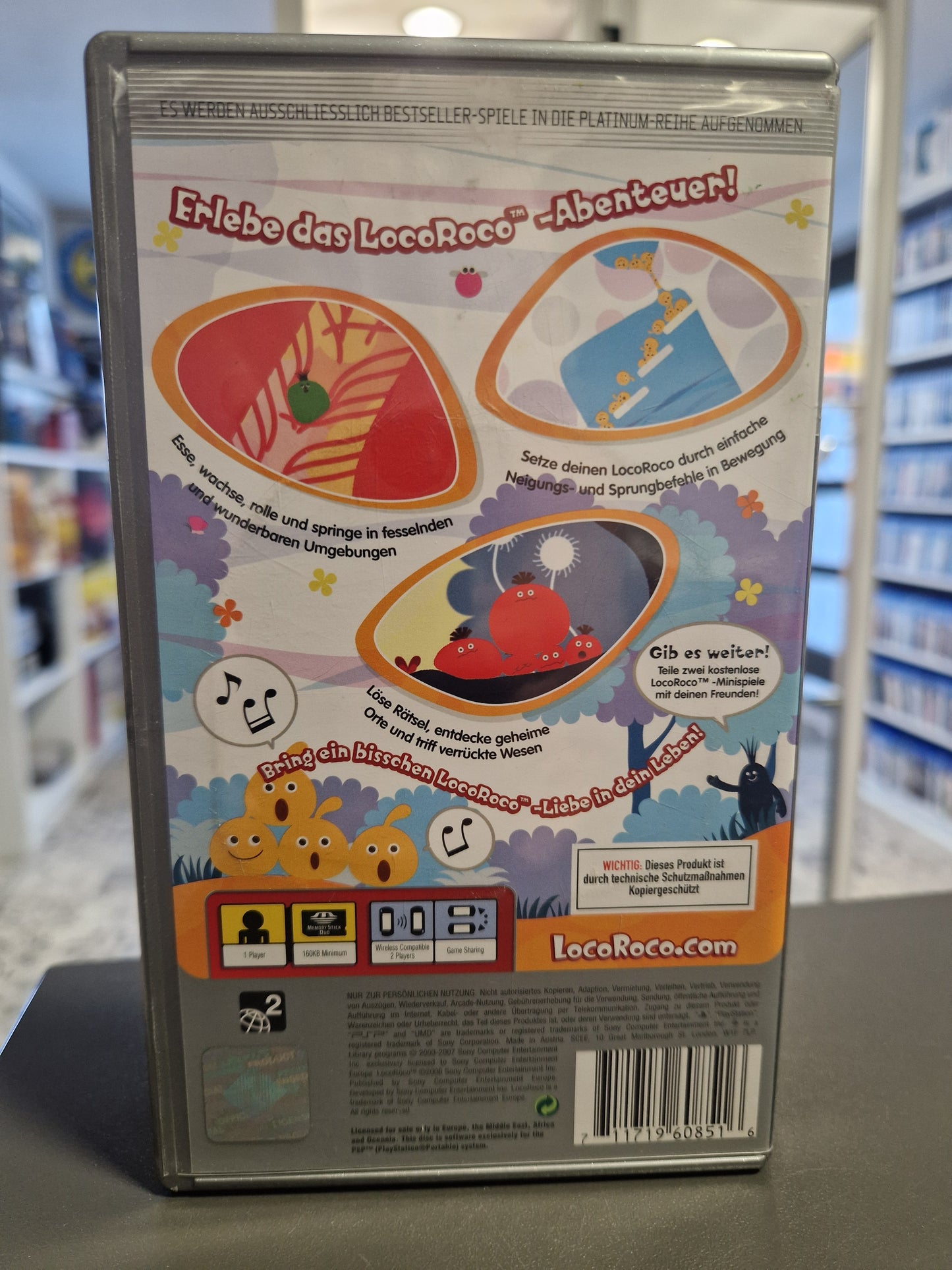 LocoRoco (Platinum Edition) - Sony PSP | Kult-Puzzle-Plattformer | Geprüft