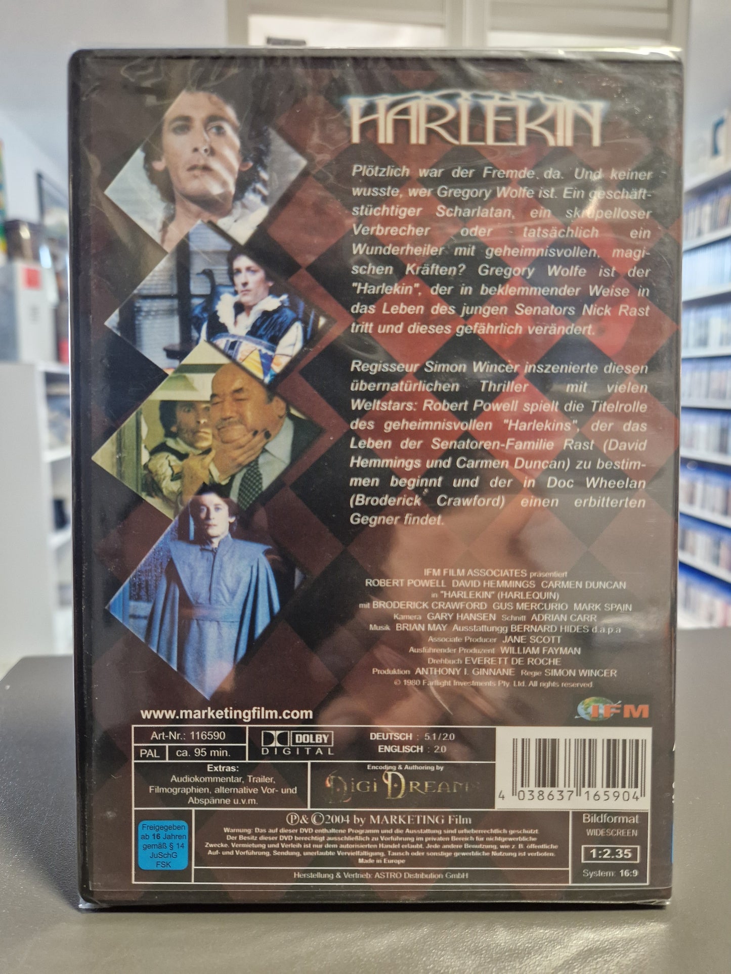 Harlekin (1980) - Robert Powell David Hemmings Carmen Duncan NEU DVD