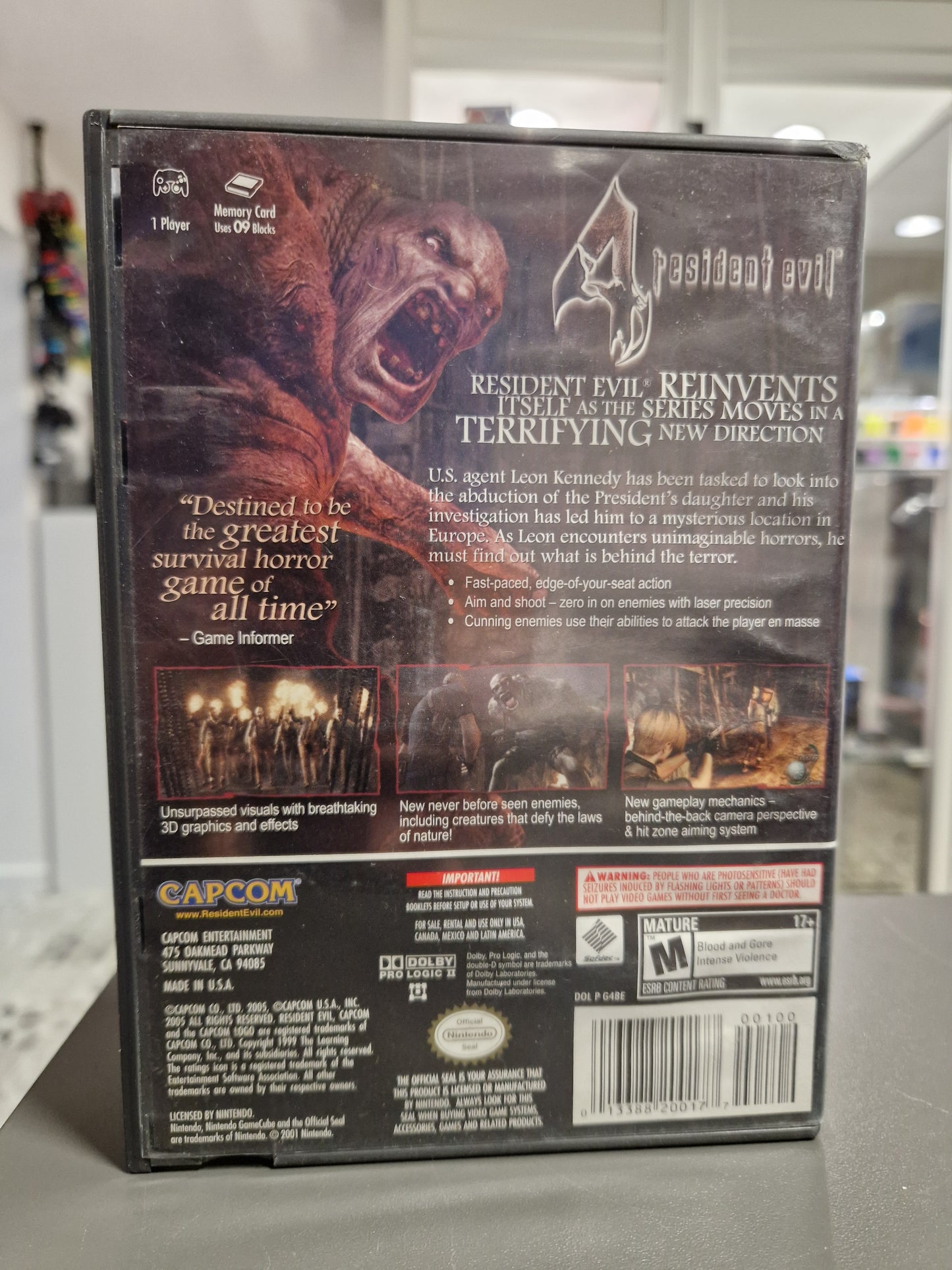 Resident Evil 4 GC Nintendo GameCube Import USA