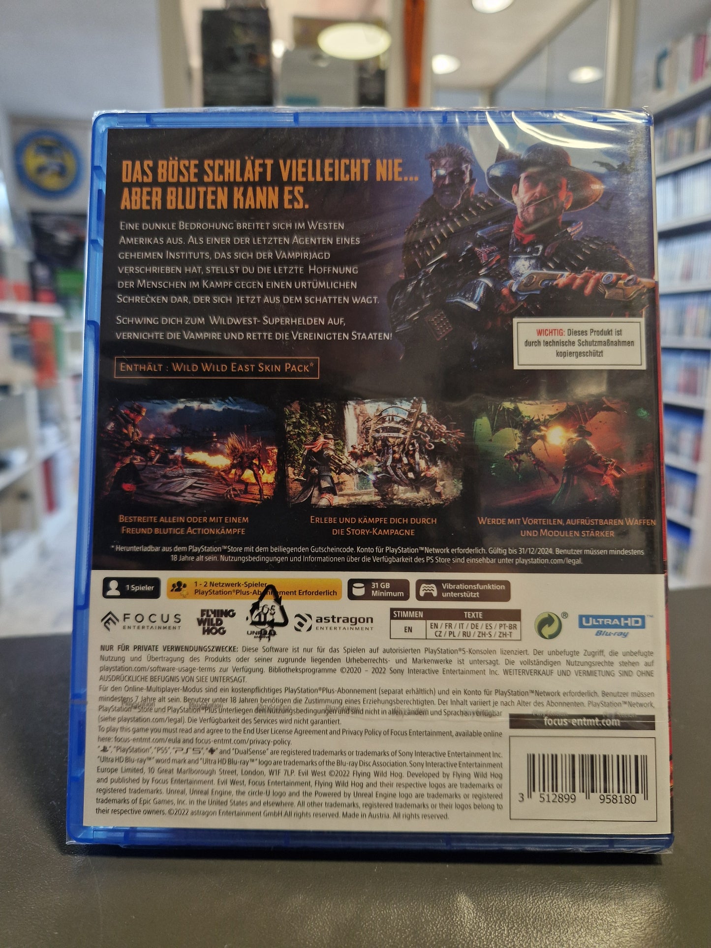 Evil West | NEU & OVP (Originalverpackt) | Action-Western für PlayStation 5 PS5