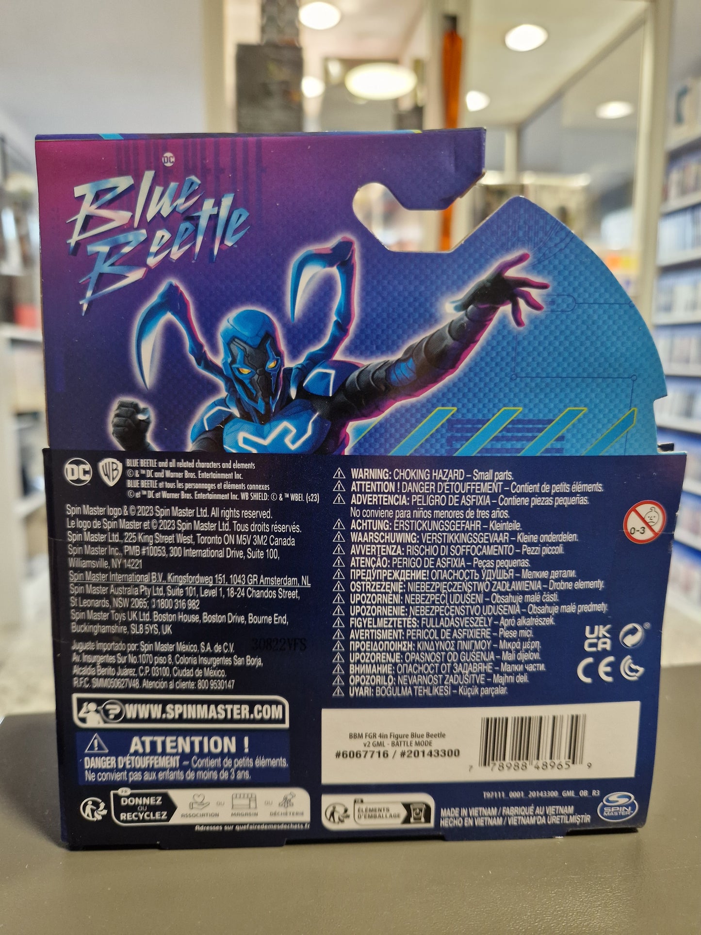 DC Spin Master Blue Beetle Battle Mode Blue Beetle