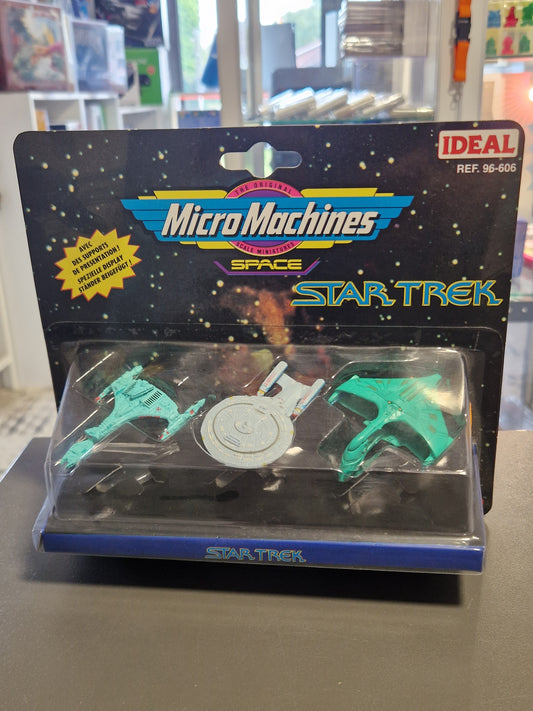 Galoob Micro Machines Star Trek Space Miniatures Set von Ideal Ref. 96-606 originalverpackt im Laden Memory Lane Rhauderfehn.