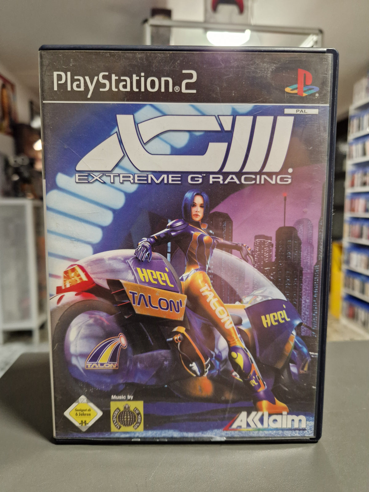 Vorderseite der PS2 Hülle von XGIII Extreme G Racing von Acclaim