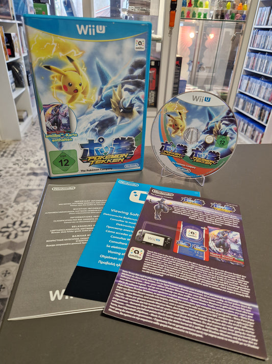 Pokémon Tekken Wii U Spiel vollständig mit Anleitung Hülle und Disc kratzerfrei Top Zustand Nintendo Memory Lane Games Rhauderfehn