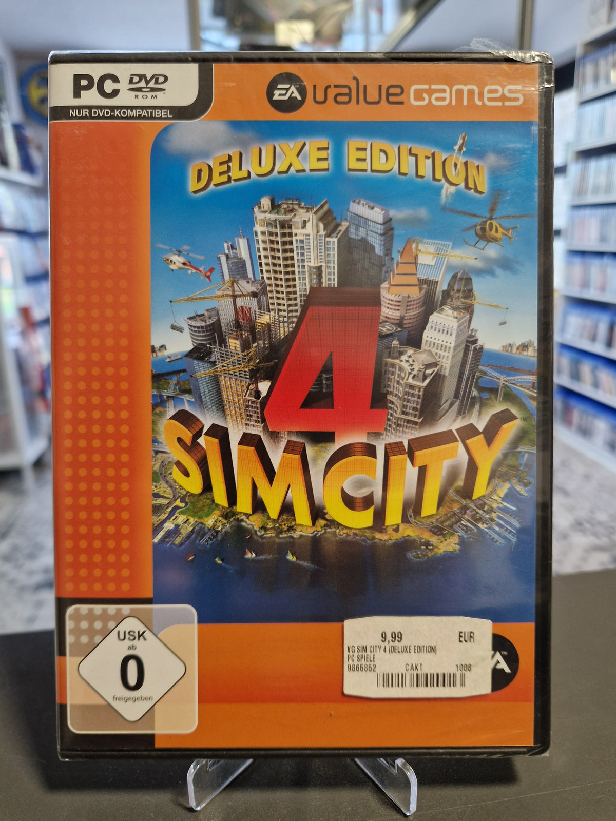 Vorderseite der PC Hülle von SimCity 4 Deluxe Edition EA Value Games.