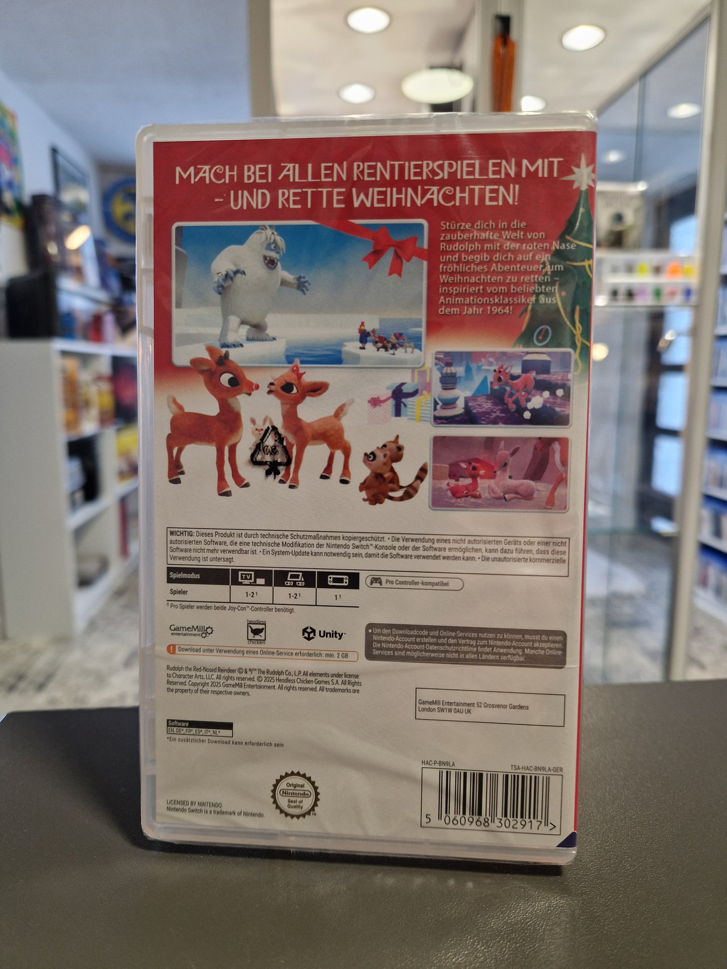Rudolph The Red-Nosed Reindeer (Nintendo Switch) | NEU & OVP | Code in a Box (CiaB)