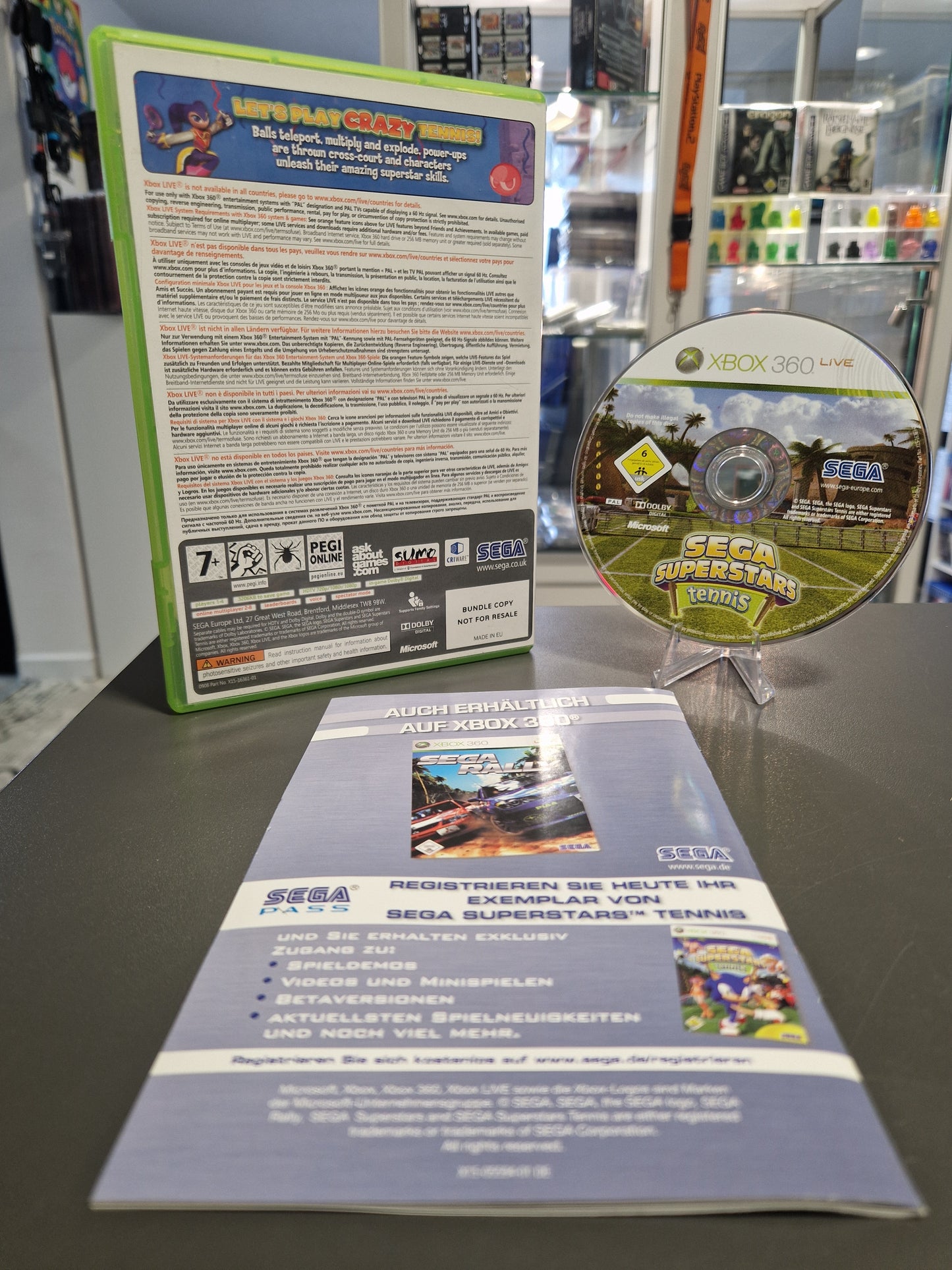 Sega Superstars Tennis (Xbox 360) – CIB | Top Zustand | Kratzerfrei