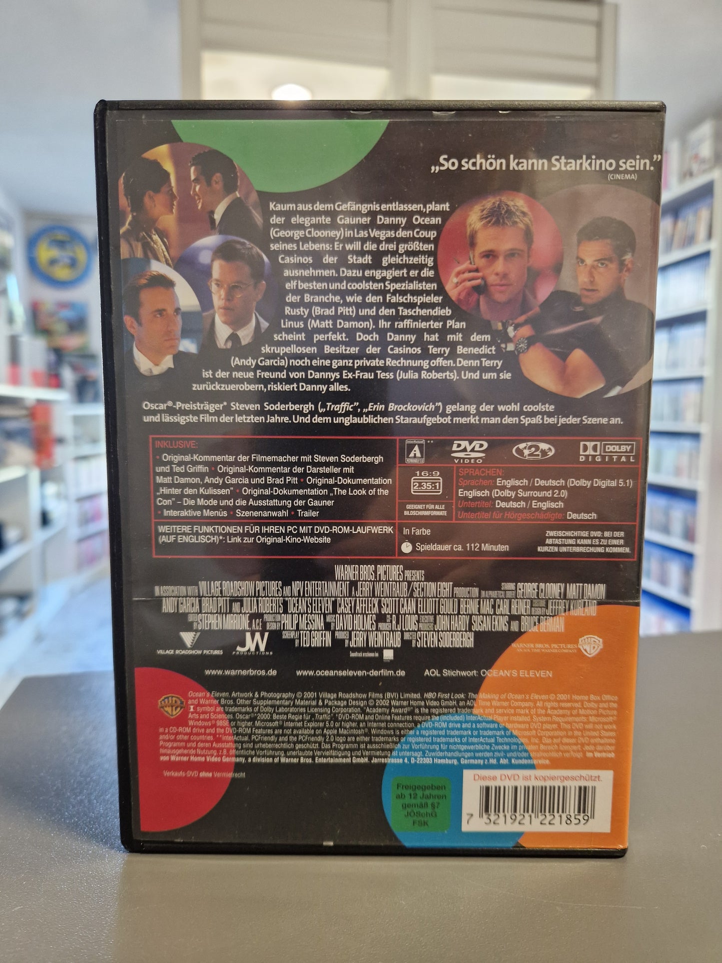 Oceans Eleven 11 - Brad Pitt Matt Damon George Clooney Steven Soderbergh DVD