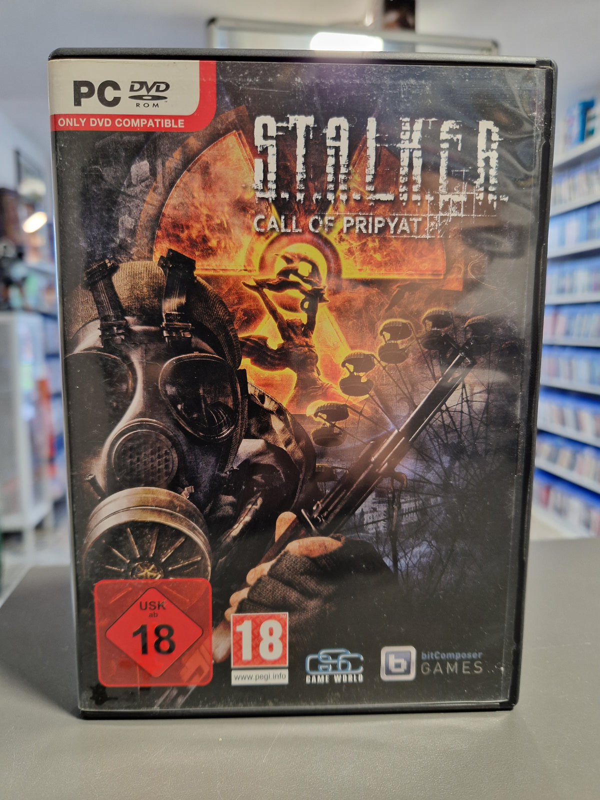 Vorderseite der PC Hülle von STALKER Call of Pripyat.