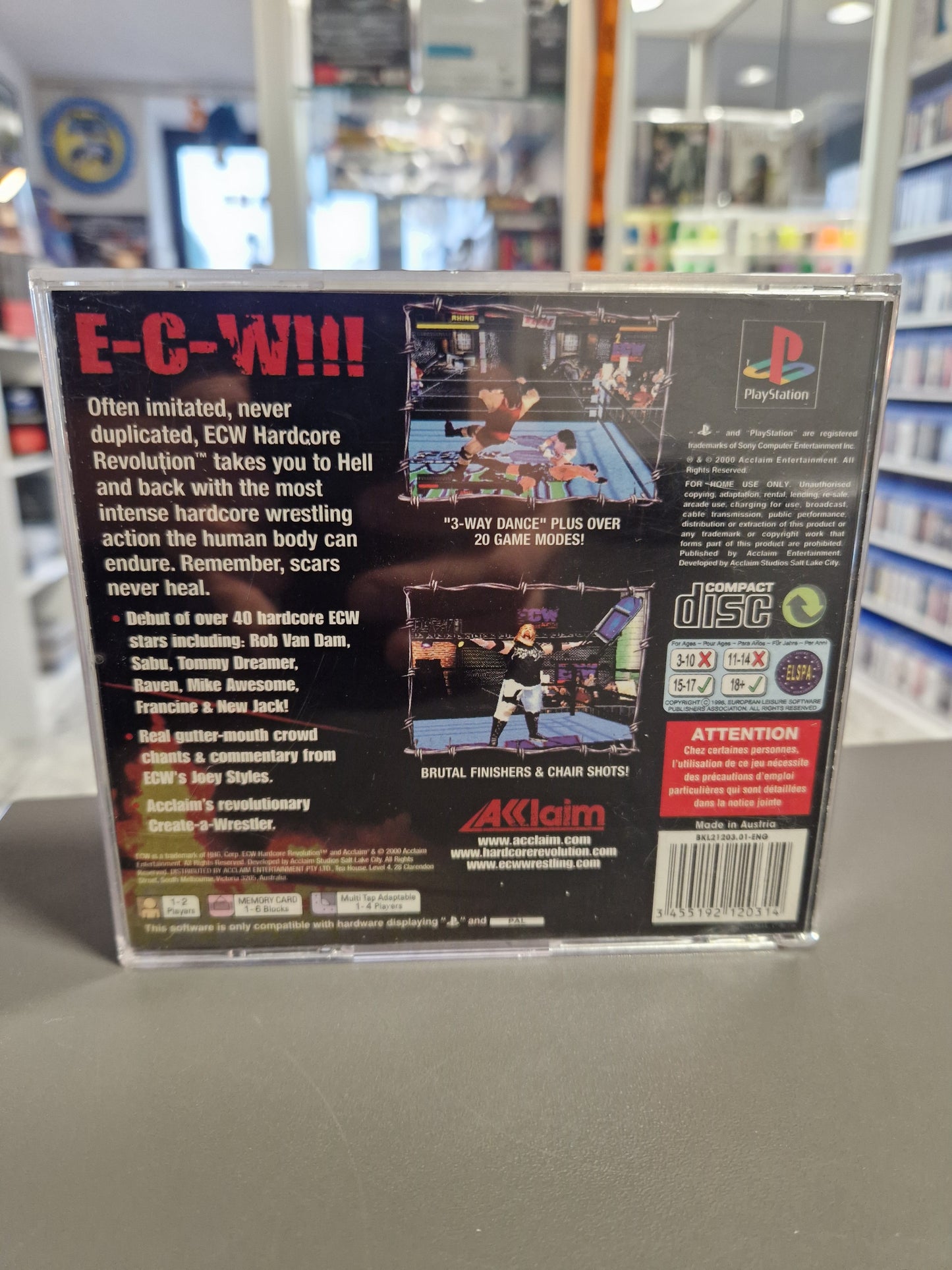 ECW Hardcore Revolution Playstation 1