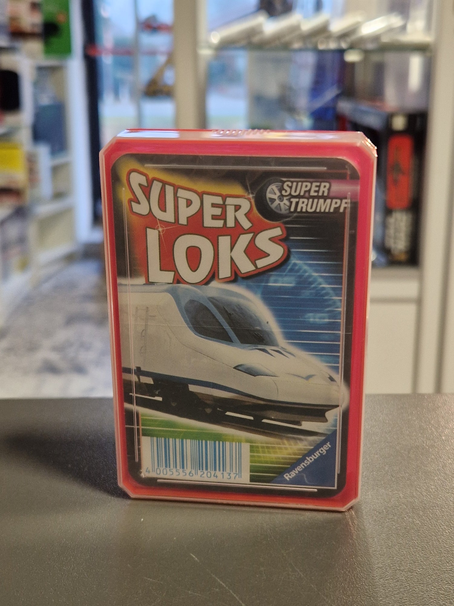 Original Ravensburger Supertrumpf Quartett Super Loks von 2004, Karten noch original verschweißt und neu.