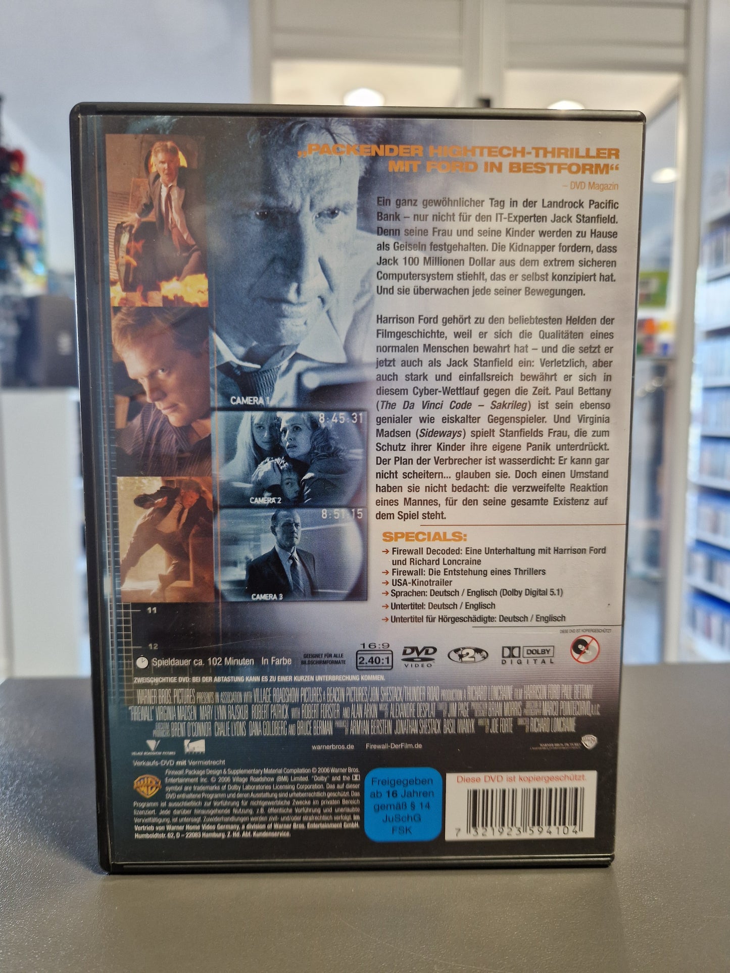 Firewall Harrison Ford DVD