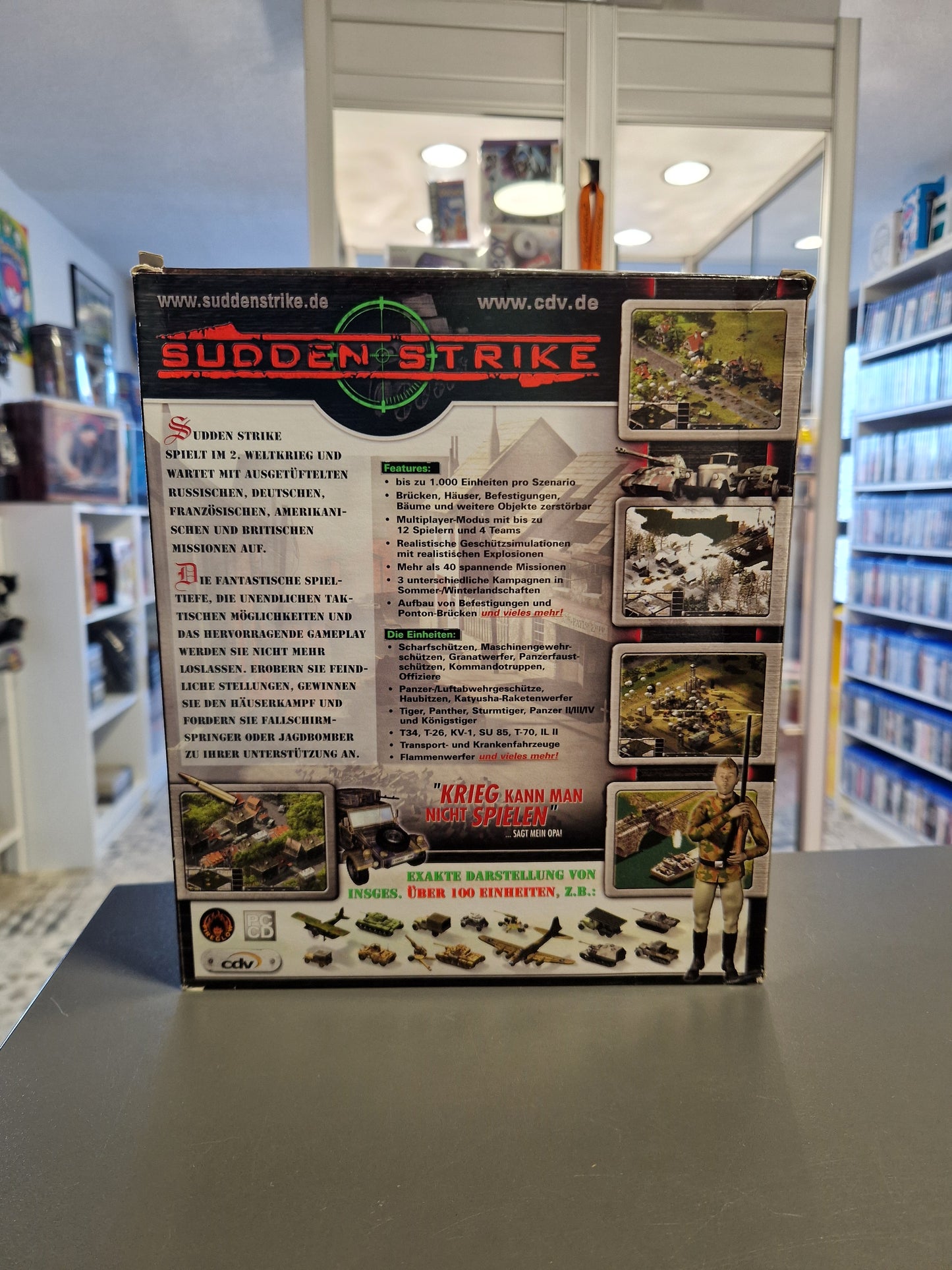 Sudden Strike Big Box | PC Spiel | Klassik-Strategie | CDs kratzerfrei | Anleitung | Memory Lane