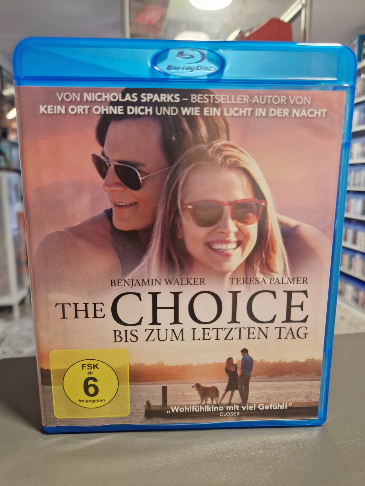 Vorderseite der Blu-ray Hülle von The Choice Bis zum letzten Tag Nicholas Sparks