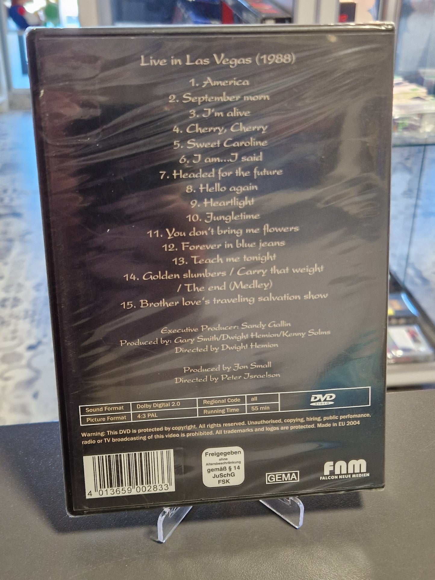 Rückseite der DVD-Hülle mit der vollständigen Titelliste und dem Barcode 4013659002833.