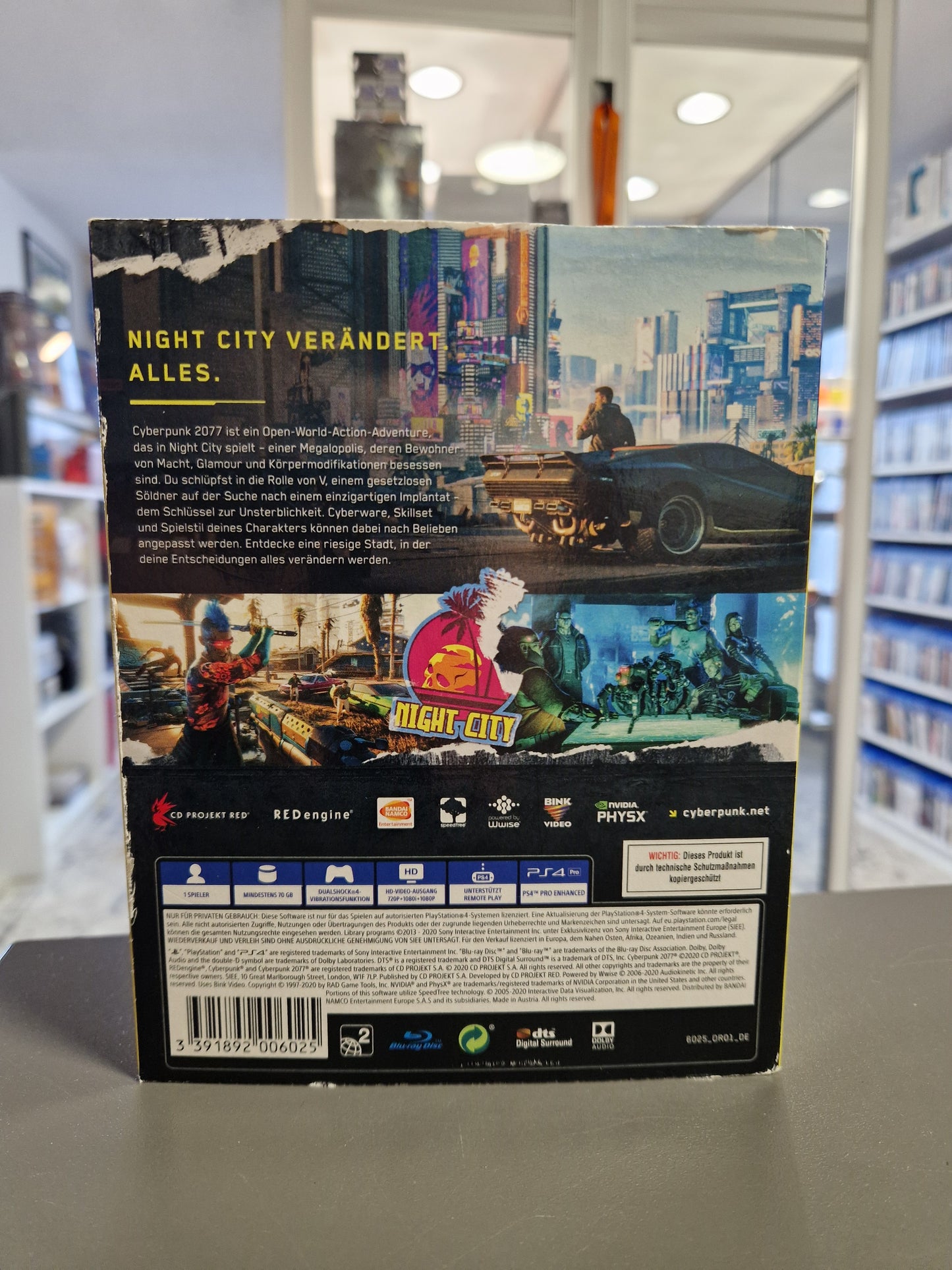 Cyberpunk 2077 (PS4) – CIB | Wie neu & Kratzerfrei | Inkl. PS5-Upgrade