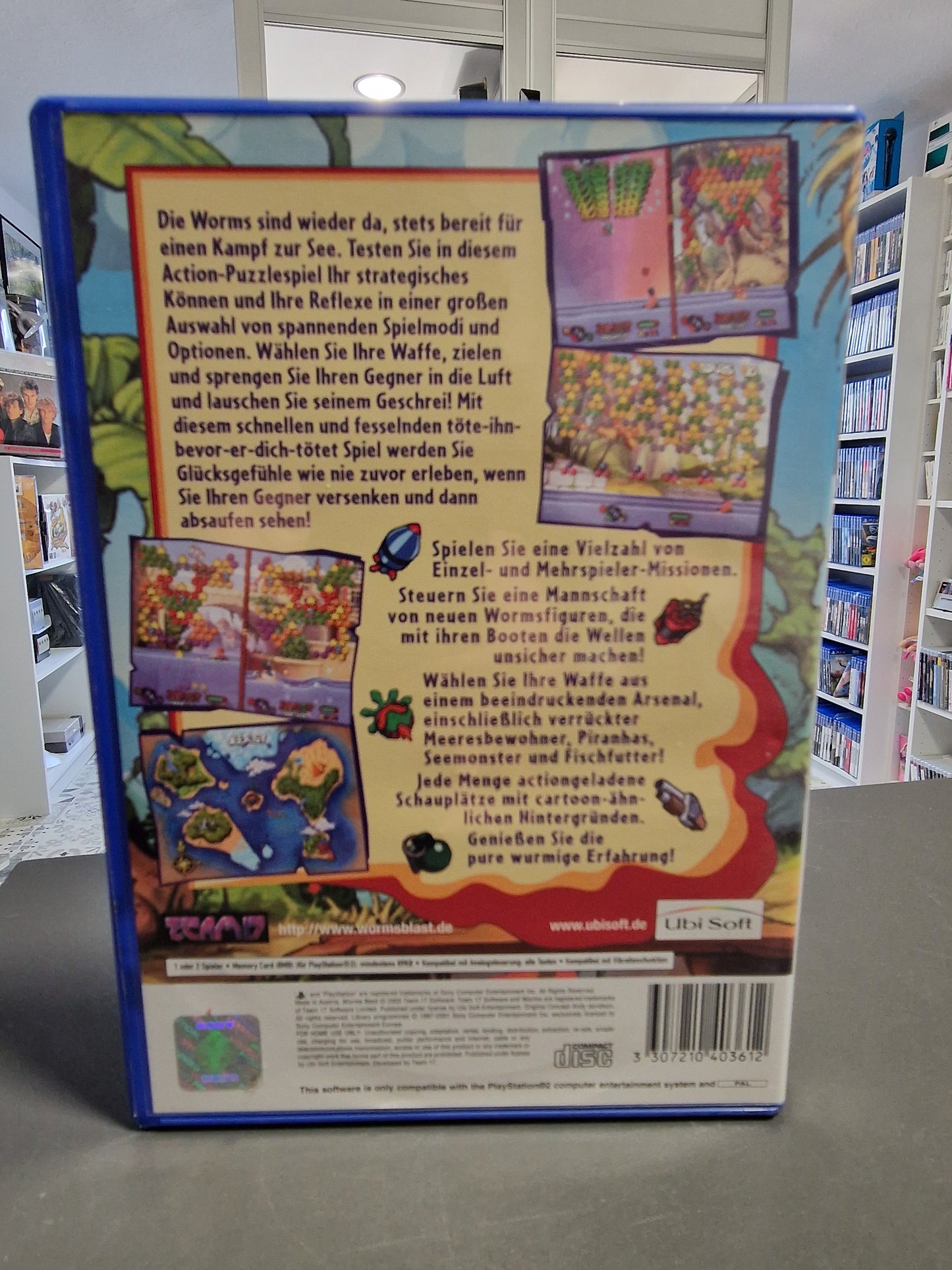 Worms Blast (PS2) Playstation 2 – Komplett & Gut erhalten (CIB) | Memory Lane