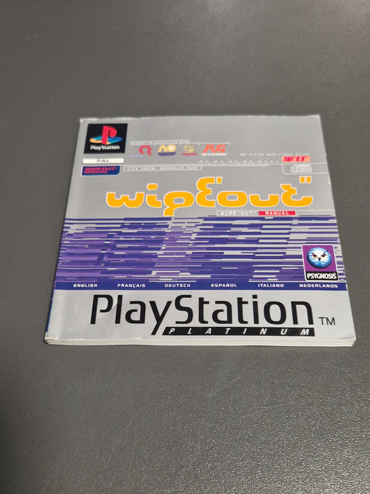 WipEout Platinum Sony PlayStation 1 PS1 Anleitung