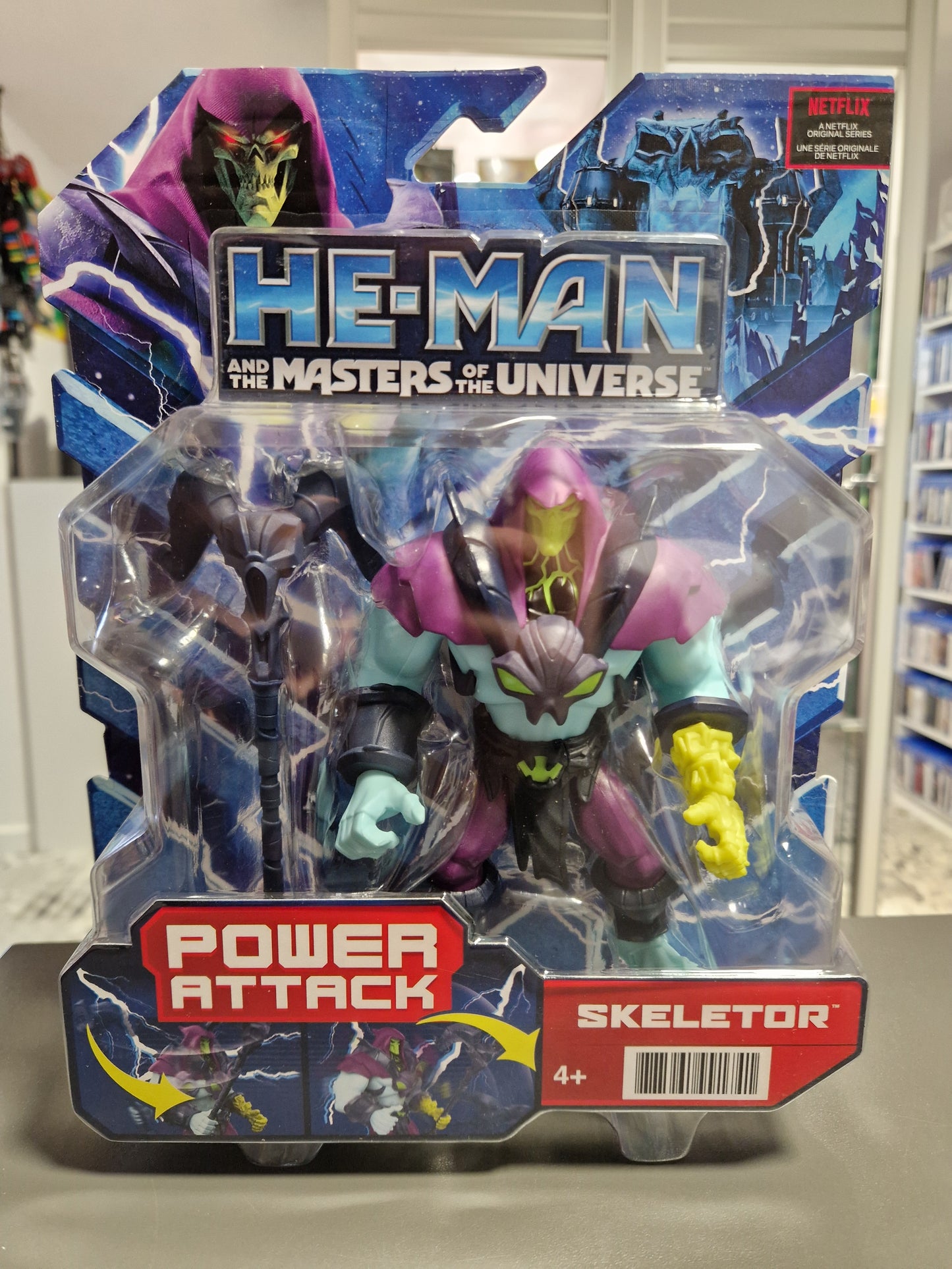 Skeletor Power Attack He-Man and the Masters of the Universe Figur 14cm Mattel NEU