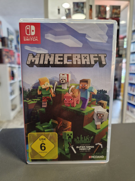 Vorderseite der Nintendo Switch Hülle von Minecraft.
