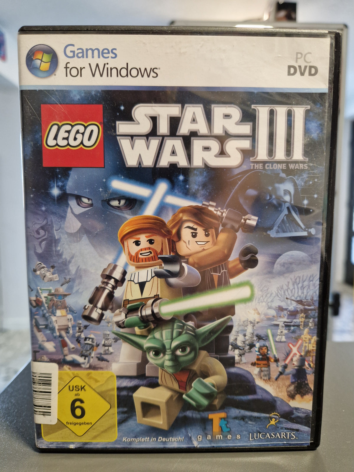 Vorderseite der PC Hülle von LEGO Star Wars III The Clone Wars.
