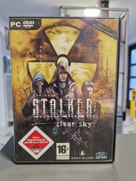 Vorderseite der PC Hülle von STALKER Clear Sky Ungekürzte Deutsche Version.