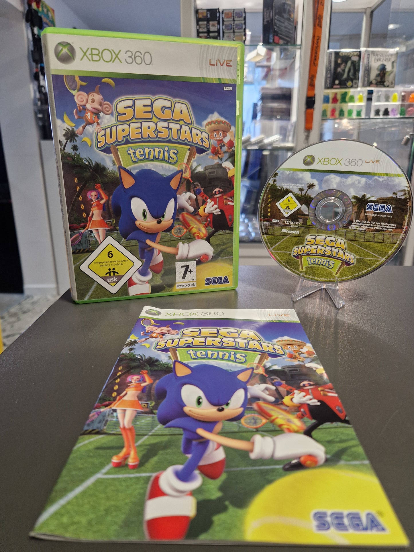 Sega Superstars Tennis (Xbox 360) – CIB | Top Zustand | Kratzerfrei