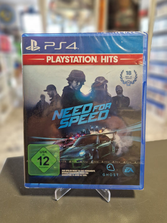Vorderseite der originalverschweißten Hülle von Need for Speed PlayStation Hits für PS4.