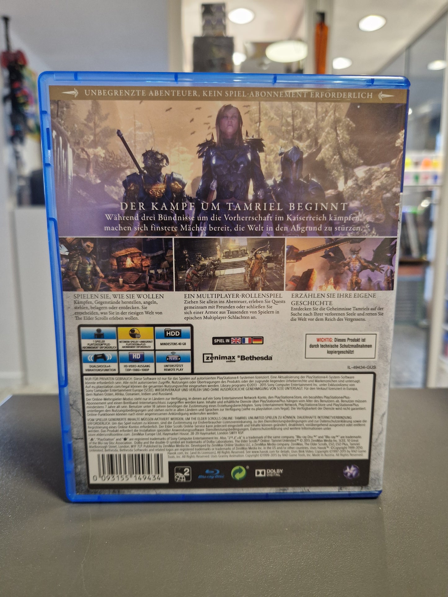 The Elder Scrolls Online: Tamriel Unlimited [PS4] Playstation 4 | Top Zustand & Kratzerfrei