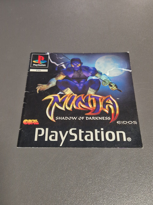 Ninja Shadow of Darkness PS1 PlayStation 1 Anleitung