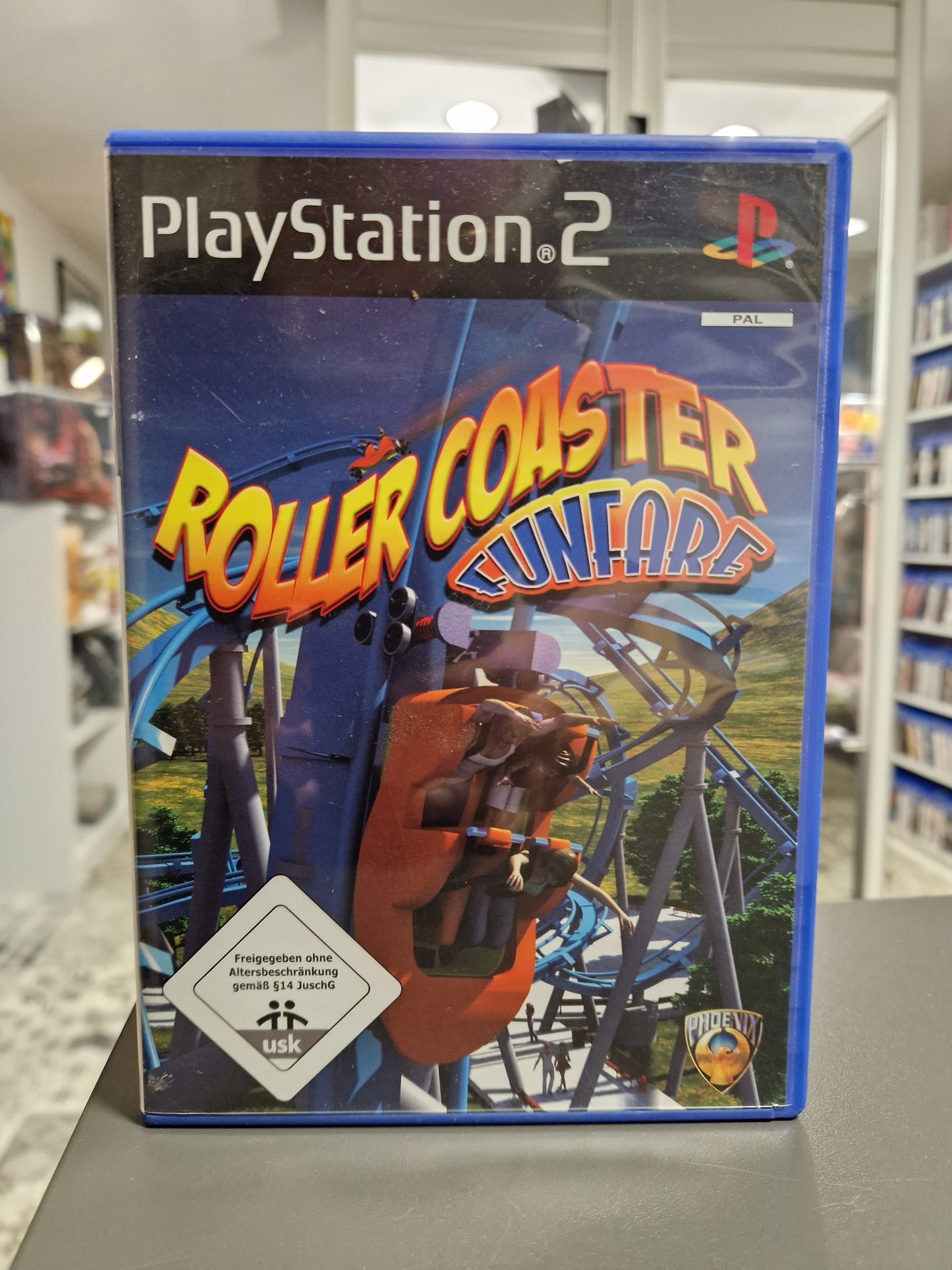 Roller Coaster Funfare Sony PlayStation 2 Spielhülle mit Anleitung und kratzerfreier Disc - Memory Lane