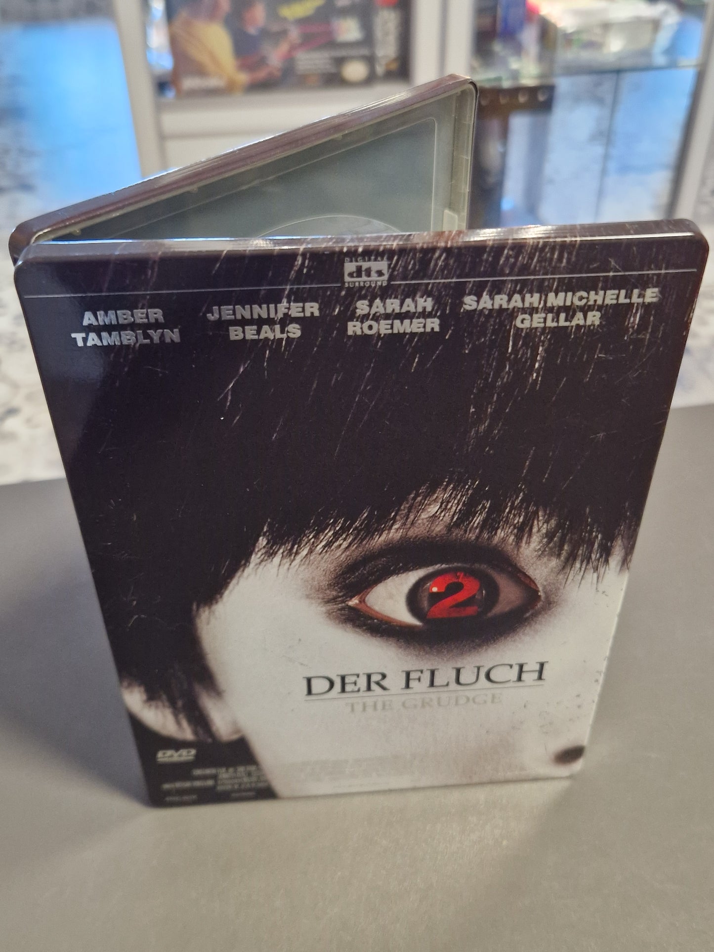 Vorderansicht des Der Fluch 2 Steelbooks mit dem ikonischen Horror-Motiv.